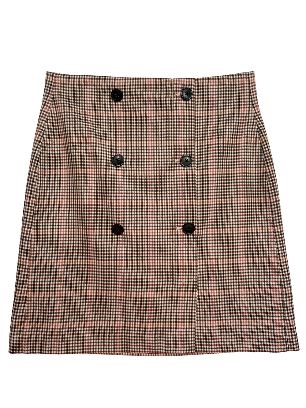 RW&CO Glen Plaid High-Waisted Mini Pencil Skirt Size 4